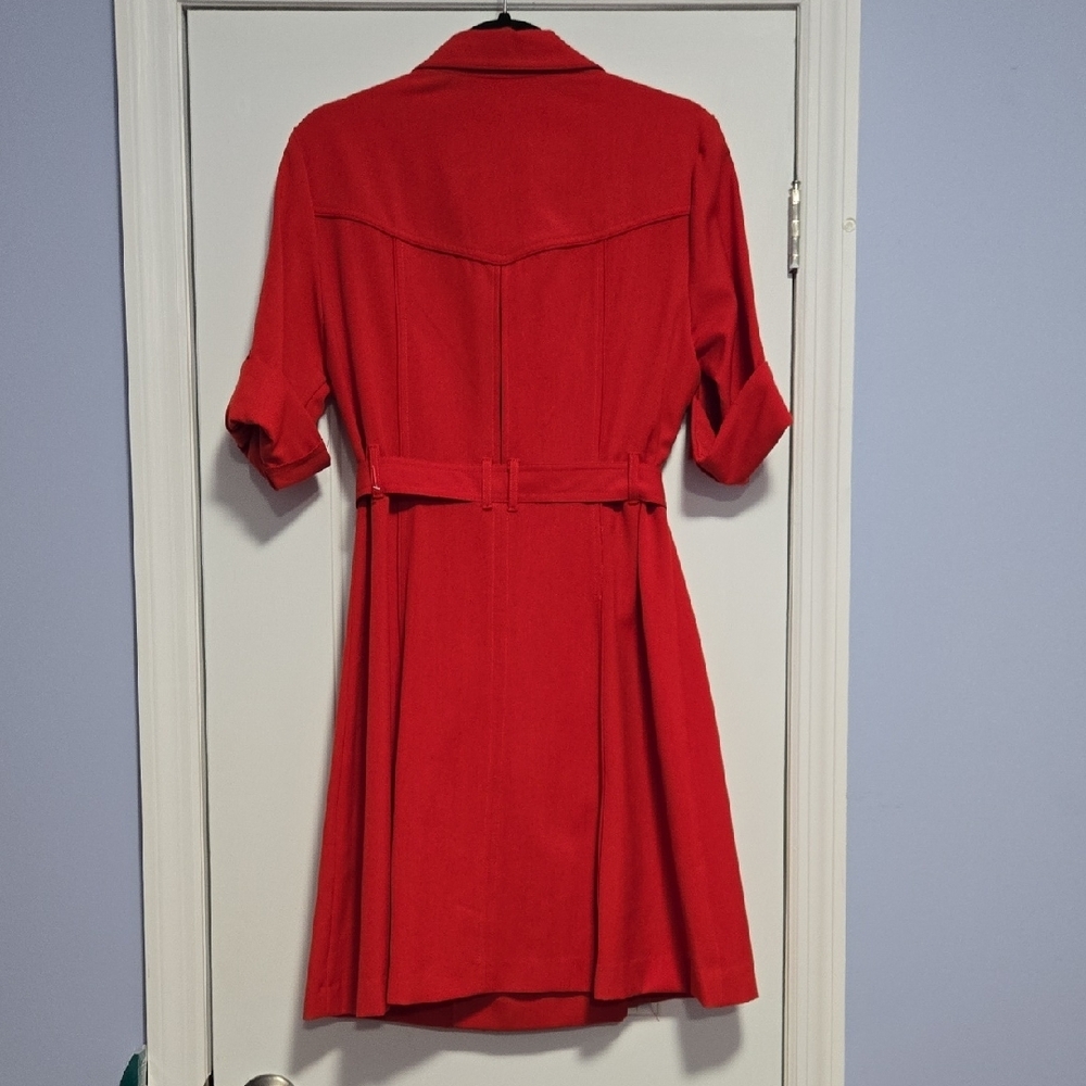 Sharagano Double Breasted Trench Dress NWOT - Picture 9 of 13